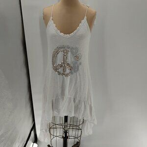 Womens Cotton Top asymetrical Quirky Italian Lagenlook Ladies Tunic Dress Shirt